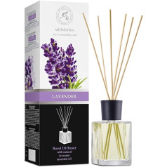 Room Fragrance Lavender 500 ml - Fragrance Vase - Aroma Diffuser - Air Freshener - Natural Lavender Fragrance Diffuser - Room Fragrance - Lavender Reed Diffuser with Essential Lavender Oil - Lavender