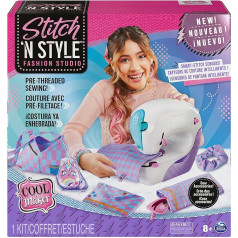 Cool MAKER Stitch n Style Fashion Studio - Easy Sewing without Threading, Sewing Machine with 6 Projects for Children from 8 Years