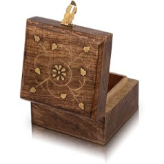 Ar rokām darināta dekoratīva koka rotaslietu kastīte ar slēdzeni un atslēgu rotaslietu organizatoru piemiņas kastīte Dārgumu lāde Juvelierizstrādājumu kastīte slēdzenes kastīte pulksteņa kastīte 4x4 collu dāvanu ideja