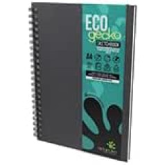 Artgecko Recycled A4 Portrait Sketchbook 80 Pages (40 Sheets) 150gsm Recycled White Paper