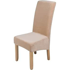 Homaxy Velvet Stretch ēdamistabas krēslu pārvalki, spandeksa plīša krēslu pārvalki, vienkārši lielas ēdamistabas krēslu aizsargi, mājas dekorēšana