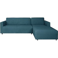 Ystyle dīvāna pārvalks L formas elastīgs, ūdensnecaurlaidīgs dīvāna pārsegs stūra dīvāna pārvalks L forma, universāls dīvāna pārsegs stūra dīvāns, dīvāna pārvalks L forma dīvāna aizsargapvalks (2 vietīgs + 2 vietīgs,