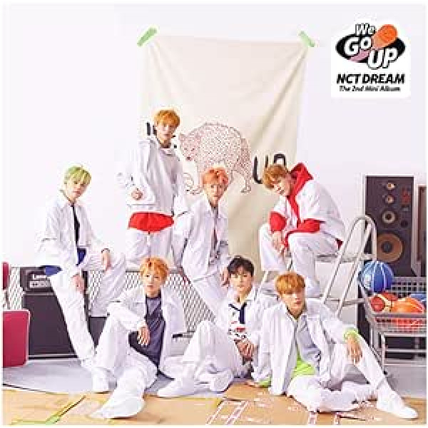 NCT Dream 2nd Mini (We Go Up) albuma atkārtotas izdošanas kompaktdisks + fotoattēlu grāmata + fotokarte + uzlīmju komplekts + (papildus 5 NCT fotokartes)