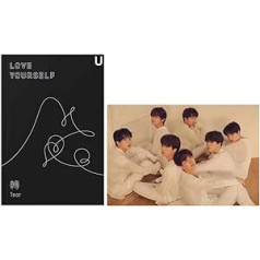 BTS Love Yourself Tear (U versija) 3. albums Bangtan Boys CD+plakāts+fotogrāmata+minigrāmata+fotokarte+stāvošā fotogrāfija+(papildus 6 fotokartes un 1 abpusējas fotokartīšu komplekts)