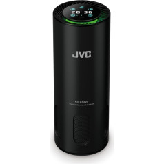 JVC KS-AP320 — CADR mobilais fotokatalītiskais gaisa attīrītājs 8,5 m3/h, EPA filtrs E12, UV filtrs, jonizators, gaisa kvalitātes displejs, 2 tīrīšanas līmeņi, 12 vati, USB ports, žestu vadība