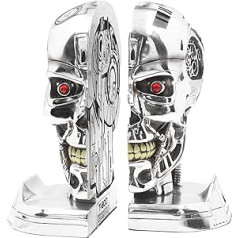 Nemesis Now Terminator 2 Bookends 18,5 cm Resin Sudrabs