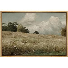 SIGNFORD Vintage ainavu attēli, antīkie attēli, ainavu attēli ar rāmi, ierāmēti attēli Daba, 41 x 61 cm