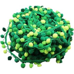 Exceart Edge Balls Pompom Garland Bobble Lente 4,5 m Izdariet savu darbu.