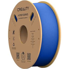 Creality Hyper PLA Blue Filament 3D printeriem, 1,75 mm 3D drukas pavediens, izmēru precizitāte +/- 0,03 mm, piemērots lielākajai daļai FDM 3D printeru