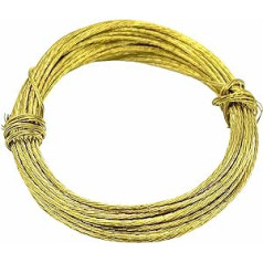 Brass Wire Picture Wire 18kg 3.5m Pack of 2, brass