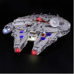 Lightailing gaismas komplekts Star Wars Millennium Falcon modelim, LED gaismas komplekts, saderīgs ar Lego 75192 (modelis nav iekļauts)