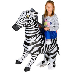 Bodysocks® Aufblasbares Zebra Kostüm für Kinder