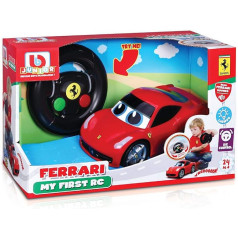 Bauer Toys Ferrari BB Junior 16-91003 458 Italia RC sākuma līmeņa modeļa automašīnas ielas modelis, sarkans