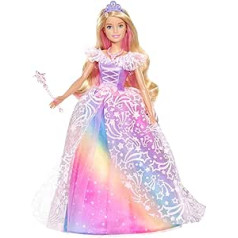 Barbie GFR45 Dreamtopia Royal Ball Princeses lelle ar blondiem matiem, lelles rotaļlietas un leļļu aksesuāri no 3 gadiem