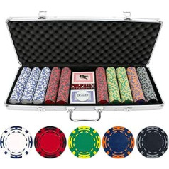 500 St-ck 14g Z Gestreift Ton pokerchips