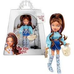 BRATZ x Cult Gaia Special Edition dizaineru modes lelle - Yasmin - ar diviem augstākās klases modes tērpiem un modes aksesuāriem, augstas kvalitātes iepakojums - bērniem un kolekcionāriem no 4 gadiem