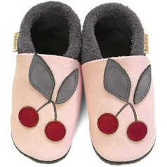 Baobaby Babyschuhe mit weicher Sohle – Babyschuhe für Mädchen – IVN-zertifiziertes Naturleder, für Neugeborene, Lauflernschuhe für Kleinkinder, Krabbelschuhe, Barfuß Hausschuhe