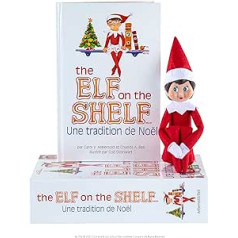 Elf on The Shelf Girls with French Book Christmas Gnome Set, Christmas Gnome, Elf on The Shelf Girls, a Christmas Tradition, the Gnome Joke | Christmas Gnome