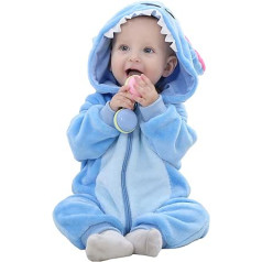 TMEOG Unisex Baby Romper Cute Silts Truša dūriens Animal Garām Piedurknēm Rāvējslēdzējs Sabiezināts Flīss Rudens Ziemas Bērnu Apģērbs, Daudzkrāsains