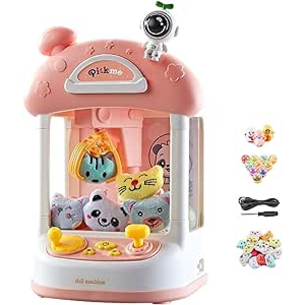 F Fityle Mini Claw Machine saldumu balvām Dozēšanas spēle Aizraujoša ballīte Mūzika un gaismas Tirdzniecības rotaļlieta