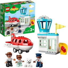 Lego Duplo 10961 lidmašīnu un lidostu rotaļlietu komplekts maziem bērniem no 2 gadu vecuma