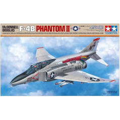 Tamiya 61121-000 Vehicle 61121 1:48 F-4B Phantom II Mcdonnell Douglas Faithful reprodukcija, modeļu veidošana, plastmasas komplekts, amatniecība, hobijs, modeļu komplekts, montāža, nekrāsots