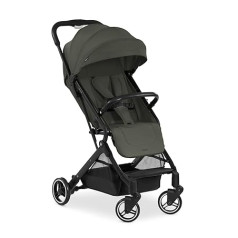 Hauck Travel N Care Pushchair up to 25 kg, Lightweight, Compact, Folds One Hand, Full Reclining Seat, Smooth Wheels, Suspension, UPF 50+ (Dark Olive)