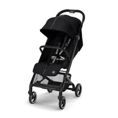 Cybex Gold Beezy Pushchair with One-Pull Harness, from Birth to Approx. 4 Years (max. 22 kg), Compact and Ergonomic, Moon Black (Black)