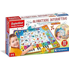 Clementoni 17728 Sapientino - School in the Jungle - Interactive Talking Poster, Activity Centre (Italian Version), Educational Game for Children 3 Years, Multi-Colour