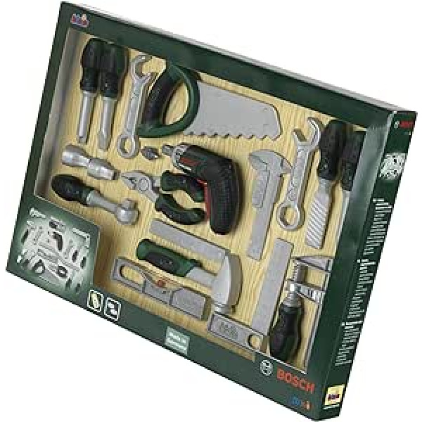 Klein Theo 8551 - Bosch Ixolino Akkuschrauber Set, Spielzeug