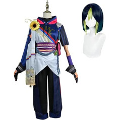 Fiamll Kenshin Focalors Cosplay kostīmu tērps, tēli, vienota kleita, pilna komplektācija Helovīna uzvalks ar parūkas cepuri