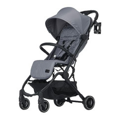 Didofy - Aster 2 - Grey - Ultra Compact Ultralight MagicFold Stroller - Up to 22kg - Lightweight Stroller - Travel Buggy - 6.2kg