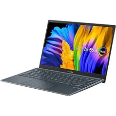 Asus Zenbook 13 OLED plāns klēpjdators | 13,3 collu Full HD OLED displejs | AMD Ryzen 5-5600U | 8 GB RAM | 512 GB SSD | AMD Radeon | Windows 11 | QWERTZ tastatūra | Priedes pelēks |