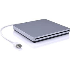 CYBERNOVA Slim-Slot USB External CD-RW Drive Burner, DVD-RW Drive Super Drive Player Writer (CD/RD Burner) for Apple MacBook Air Pro