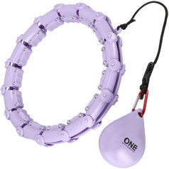 One Fitness Hula hoop one fitness oha02 with weight and studs, purple