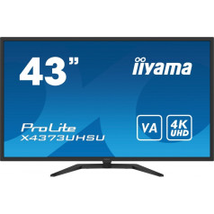 Large format monitor 43 inch x4373uhsu-b1 4k, va, 2xhdmi, dp, mdp, 3ms, 2x7w, usbx4