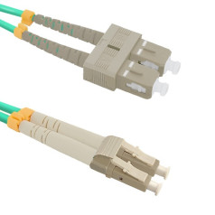 Fiber optic patch cord lc/upc-sc/upc | multimode | 50/125 | om4 | 1m