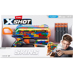 Zuru X-Shot Skins plūsmas palaišanas ierīce (8 šautriņas) svītrotājs