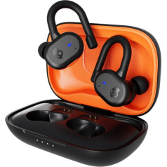 Skullcandy push Active patiesi bezvadu melnas/oranžas austiņas