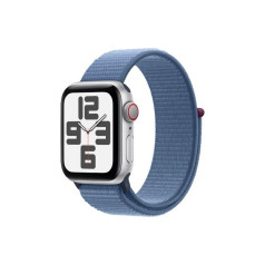 Watch se gps + cellular, 40mm silver aluminum case with winter blue sports band