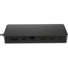 HP USB-C universālā daudzportu centrmezgla dokstacija, melna 50H98AA