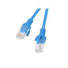 Patchcord cat.5e 0.5m blue fluke passed lanberg 10-pack