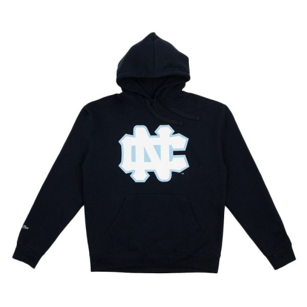 Mitchell & Ness Mičela un Nesa Ziemeļkarolīnas universitāte NCAA lielais logotips Hoody M HDSSINTL1271-UNCNAVY / S