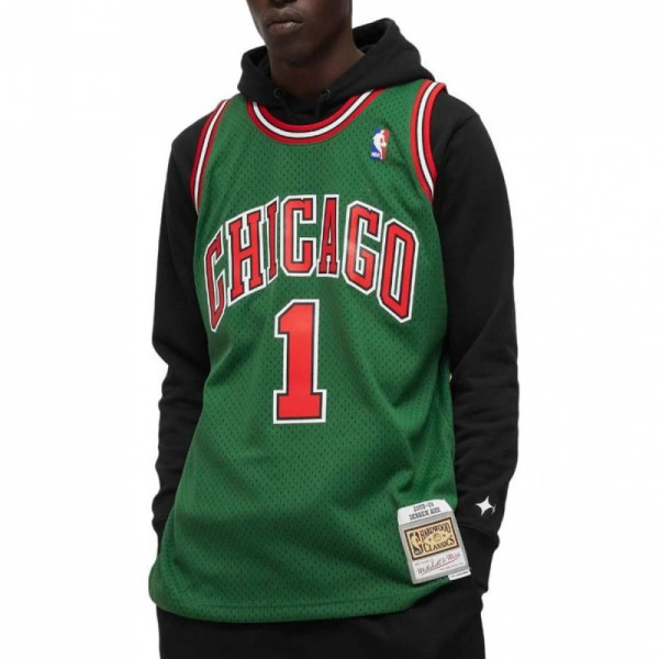 Mitchell & Ness Mitchell & Ness NBA Swingman Chicago Bulls Derrick Rose M T-krekls SMJYCP19241-CBUDKGN08DRS / S