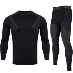 Термоактивное белье Alpinus Active Base Layer Set черно-серое M GT43257/S