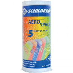 Schildkrott Aero Space badmintona atspoles, krāsaini, 5 gab. 970910 / N/A