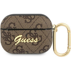 Guess GUAP4GSMW AirPods Pro cover brown | brown 4G Script Metal Collection