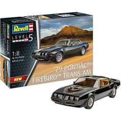 Revell 07710 1:8 Pontiac Firebird Trans Am Oriģinālam patiess uzlabots modeļa komplekts nekrāsots