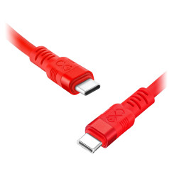 USB-C — USB-C eXc WHIPPY Pro kabelis, 0,9 M, 100 W, ātra uzlāde, neona krāsu kombinācija