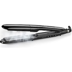 BaByliss Steam taisni matu taisnotāji Tvaika taisnotāji īpaši gludiem matiem ar 5 temperatūras līmeņiem ST492E 1 gabals (1 iepakojumā)